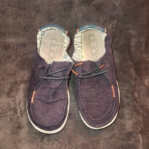 Hey Dude Women's Wendy Navy Blue Corduroy Size 7 Shoes